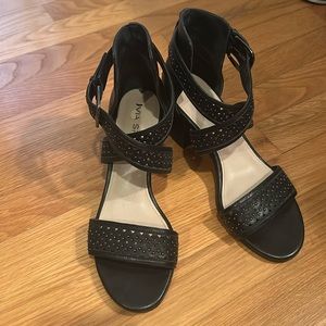 Via Spiga wrap leather block heel sandals